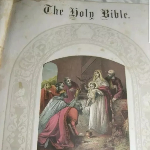 1869 RARE HOLY BIBLE; Comprehensive & Illustrative - Picture 6 of 8